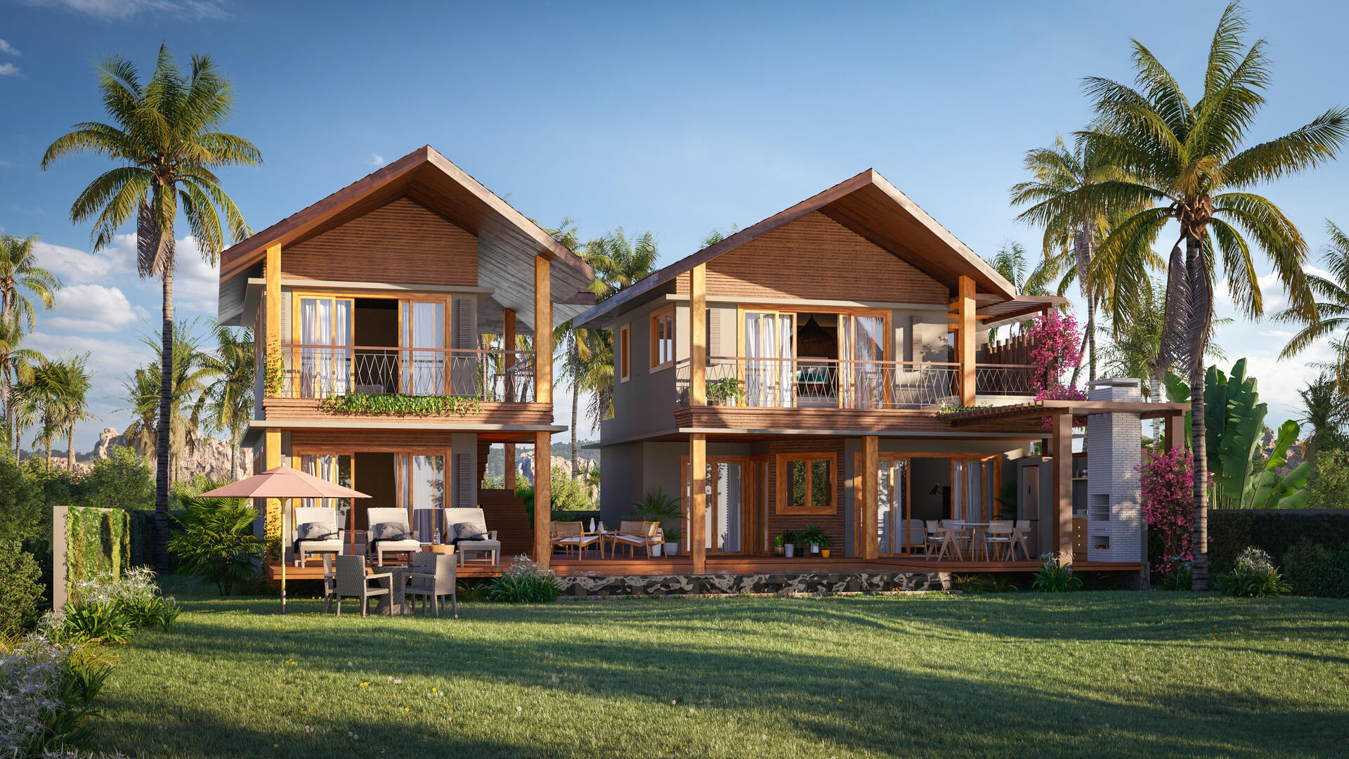 Fachada villa HURA