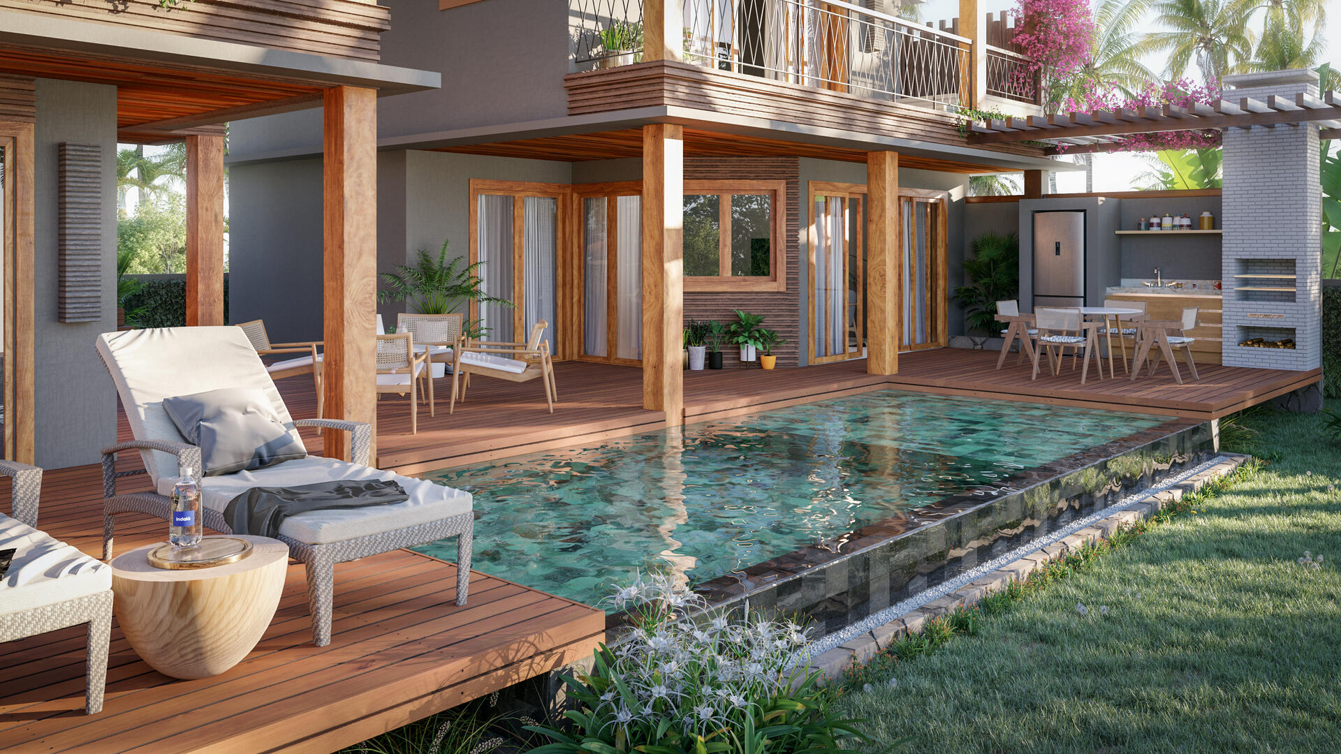 Piscina villa HURA